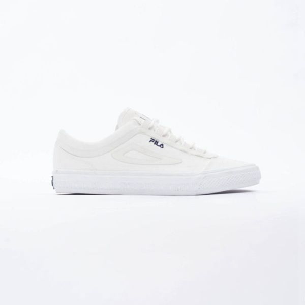 Zapatillas Fila Hombre Blancas - Classic Border Canvas - España 694170PBY